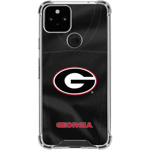 University of Georgia Black Jersey Google Pixel 5 Clear Case